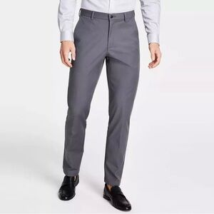 Michael Kors Men's Gray Cotton Stretch Classic Fit Suit Dress Pants 42Wx30L